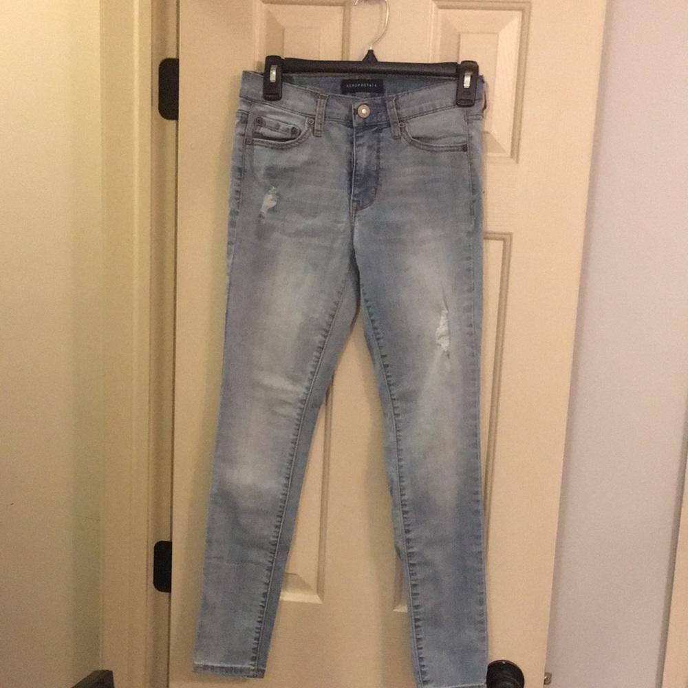 Light wash jeans